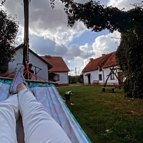 zdjęcie działki z hamaka